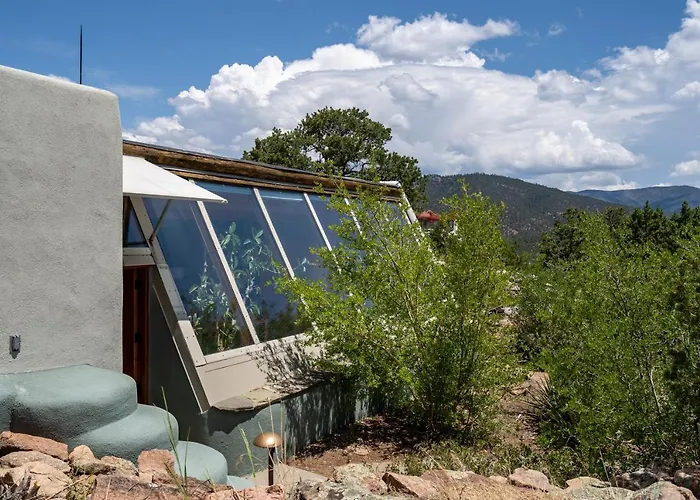 Santa Fe Ridgetop Retreat With 2 Hot Tubs And Views
